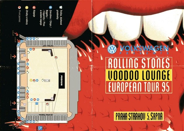 Dodnes drží rekord a zůstaly po něm lustry na Hradě. Druhý koncert Rolling Stones v Praze
