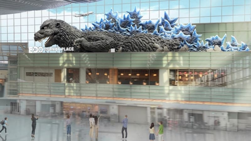 Letiště v Tokiu vyzdobí obří Godzilla. Půjde o největší krytou instalaci na světě